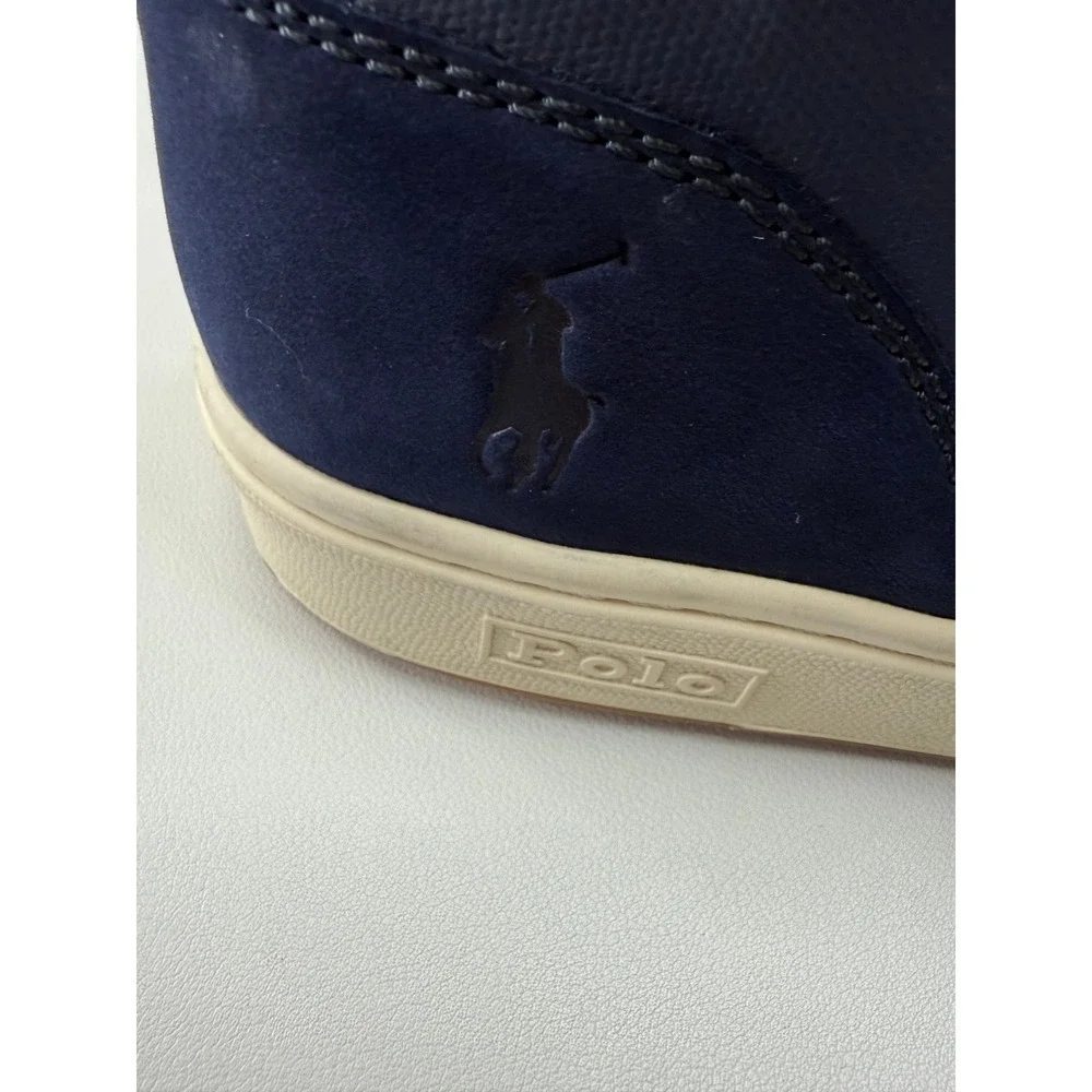 Polo Ralph Lauren Mens Navy Nubuck Shrunken Sneakes Boots Lined Size‎ 9 Sample